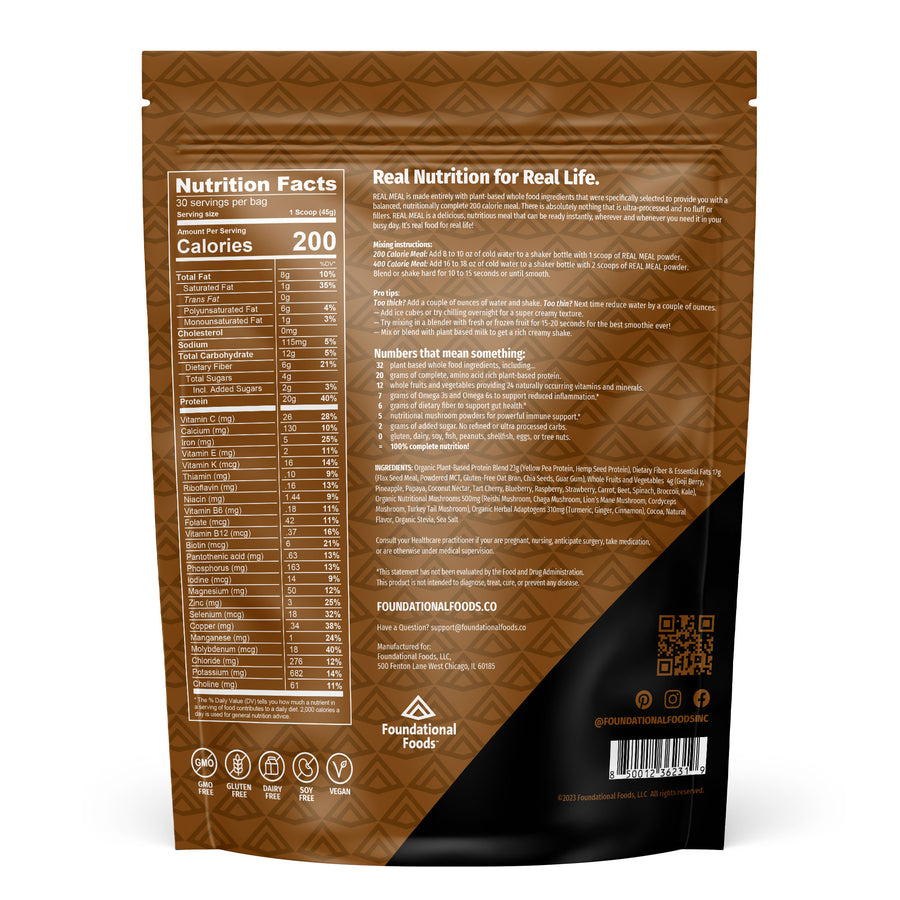Crush the Day Kit - 1 REAL MEAL 30 Serving Bag, 1 REAL 21 30 Serving Bag